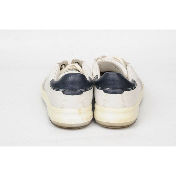 Ecco Beige Leather Perforated Toe Comfort Sneaker Shoe Mens 46 US 12-12.5 Casual - Picture 8 of 12